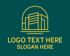 Logistics Warehouse Storage Logo