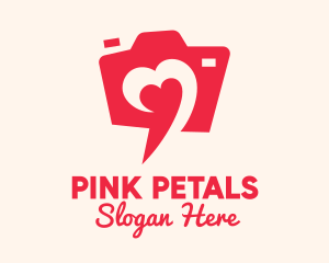 Pink Camera Love logo design