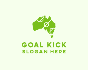 Soccer - Australian Map Soccer logo design