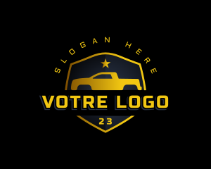 Driving - Pickup Automotive Vehicle logo design