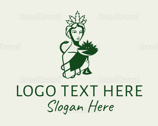 Marijuana Dealer Lady Logo