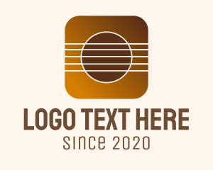 Music Stream - Music Strings Mobile Application logo design