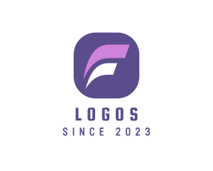 Violet - Software Programmer Letter F logo design