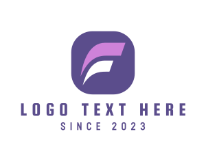 Letter F - Software Programmer Letter F logo design