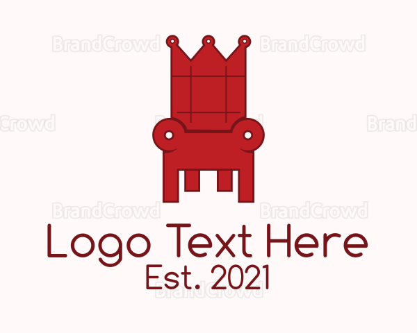 Red Royal Throne Logo