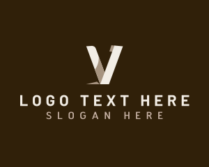 Software - Media Advertising Startup Letter V logo design