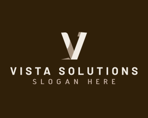 Media Advertising Startup Letter V logo design