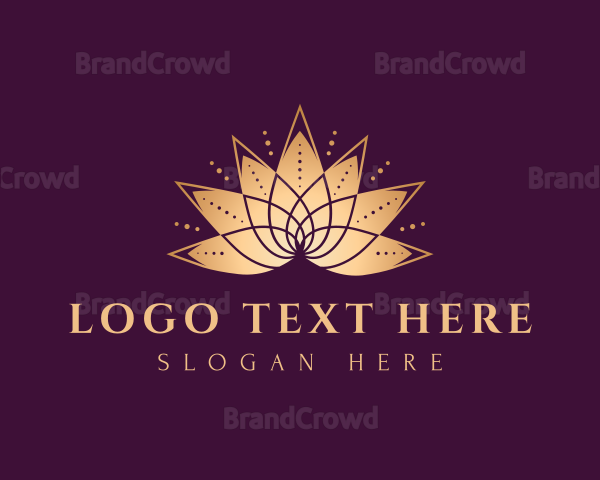 Gold Lotus Meditation Logo