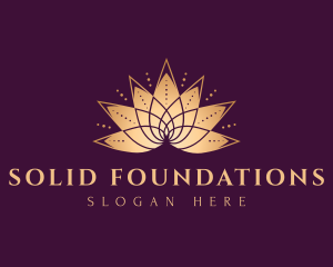 Gold Lotus Meditation Logo