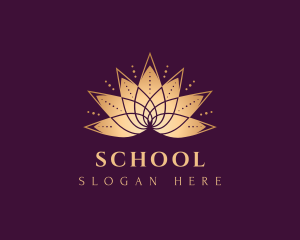 Yogi - Gold Lotus Meditation logo design