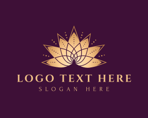 Gold Lotus Meditation Logo