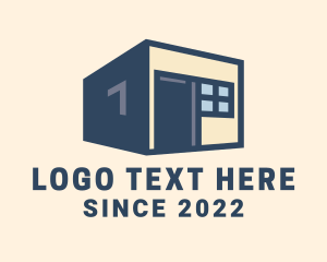 Shed - Cube House Construction logo design