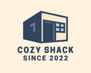 Shack - Cube House Construction logo design