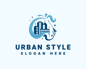 Pressure Wash - Urban City Cleaning logo design
