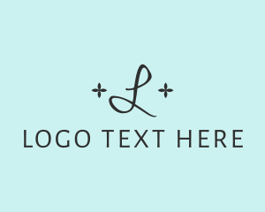 Letter - Elegant Cursive Clover logo design