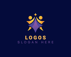 Humanitarian - Leadership Star Goal logo design