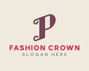 Cafe Fashion Photography Letter P logo design