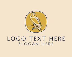 Natural - Wild Eagle Bird logo design