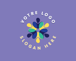 Interact - Community People Organization logo design