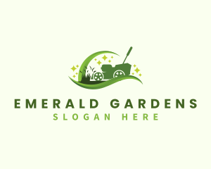 Gardening Lawn Mower logo design