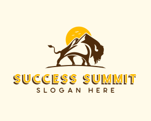 Ox Mountain Summit logo design