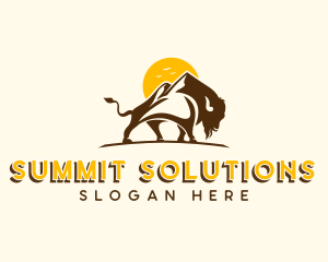 Ox Mountain Summit logo design