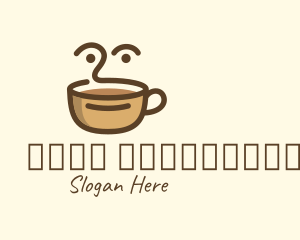 Cappuccino - Brown Coffee Face logo design