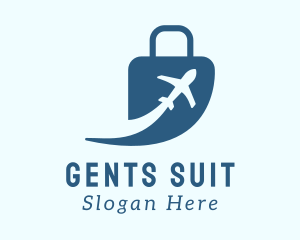 Traveler - Luggage Airplane Travel logo design