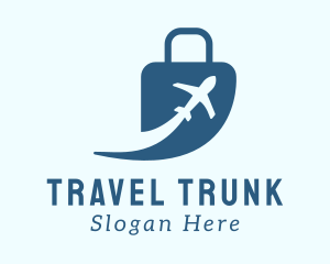 Baggage - Luggage Airplane Travel logo design