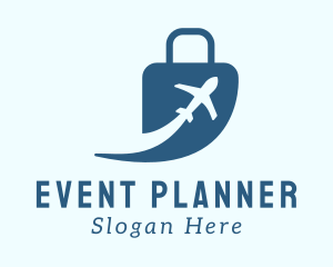 Tourism - Luggage Airplane Travel logo design