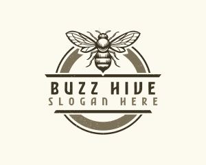 Honey Flying Bee logo design