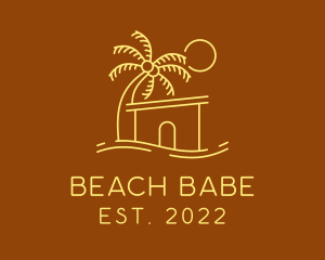 Beach Resort Vacation  logo design