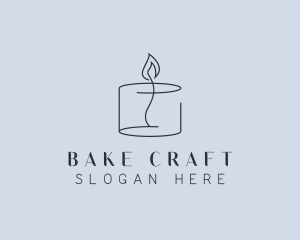 Candlelight Decor Candle logo design