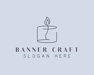 Candlelight Decor Candle logo design