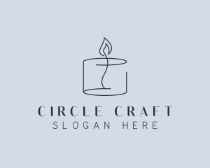 Candlelight Decor Candle logo design