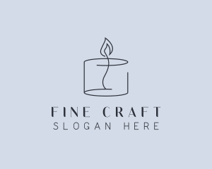 Candlelight Decor Candle logo design