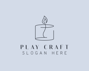 Candlelight Decor Candle logo design