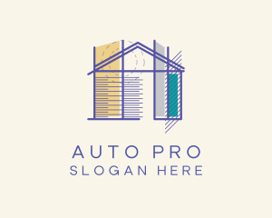 Draftsman - House Architect Builder logo design