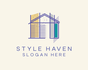 Hostel - House Architect Builder logo design