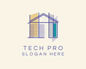 House Architect Builder logo design