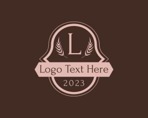 Badge - Organic Beauty Wreath logo design