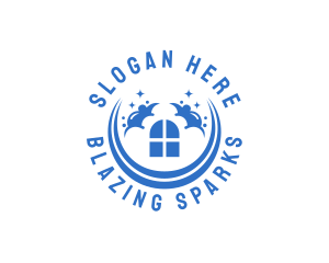 Sparkly Window Cleaning logo design