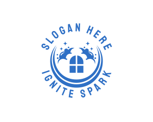 Sparkly Window Cleaning logo design