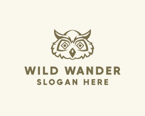 Wild Owl Bird logo design