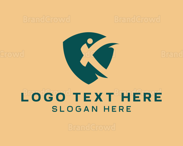 Shield Company Letter X Logo