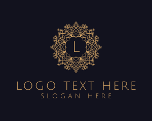 Gold - Ornamental Mandala Letter logo design