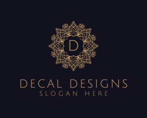 Ornamental Mandala Letter logo design