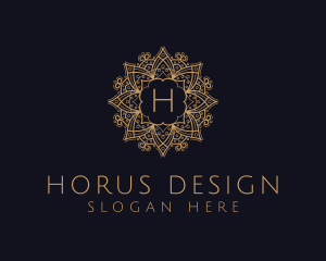 Ornamental Mandala Letter logo design