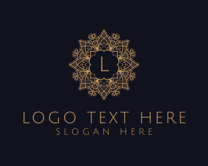 Ornamental Mandala Letter Logo