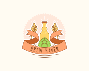 Brewery Beer Hops  logo design